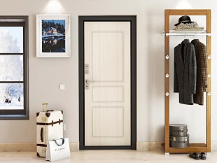 Дверь модели ТЕРМО 880x2050 правая светлое дерево